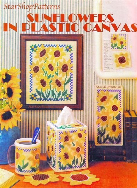 sunflower plastic canvas pattern|plastic canvas lilies flower patterns.